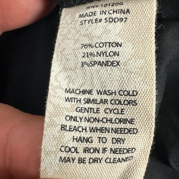 Soft Surroundings Women's Black Long Sleeve Blouse With Gold Buttons Size 1X - Picture 6 of 6